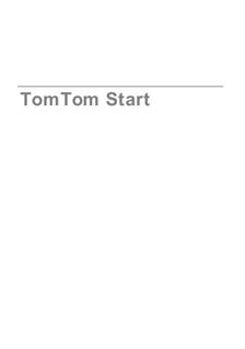 TomTom Start manual. Camera Instructions.